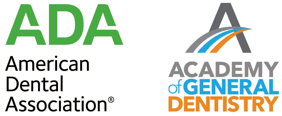 ADA American Dental Association and Academy of General Dentistry logos