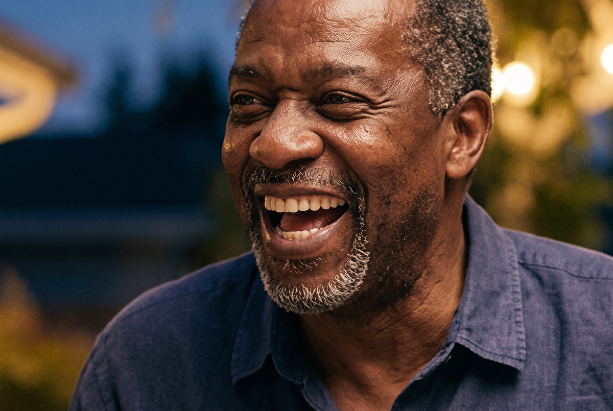smiling man