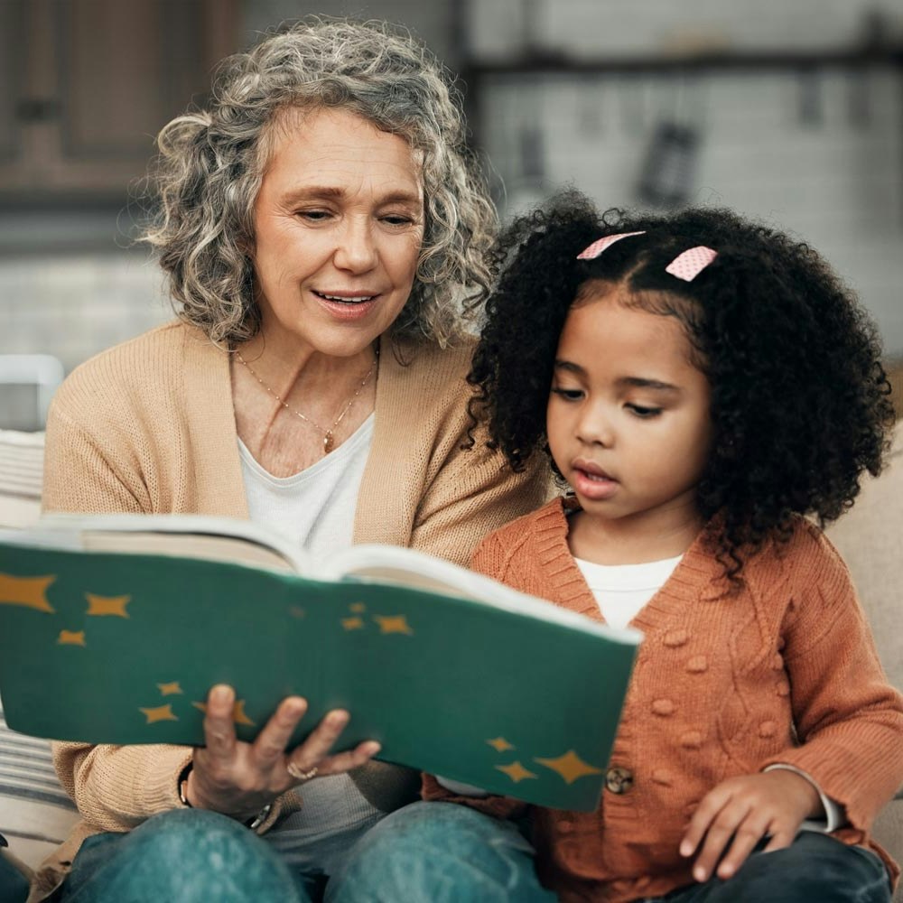 Guardian reading with child