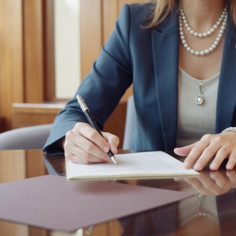 an attorney helping to draft a will