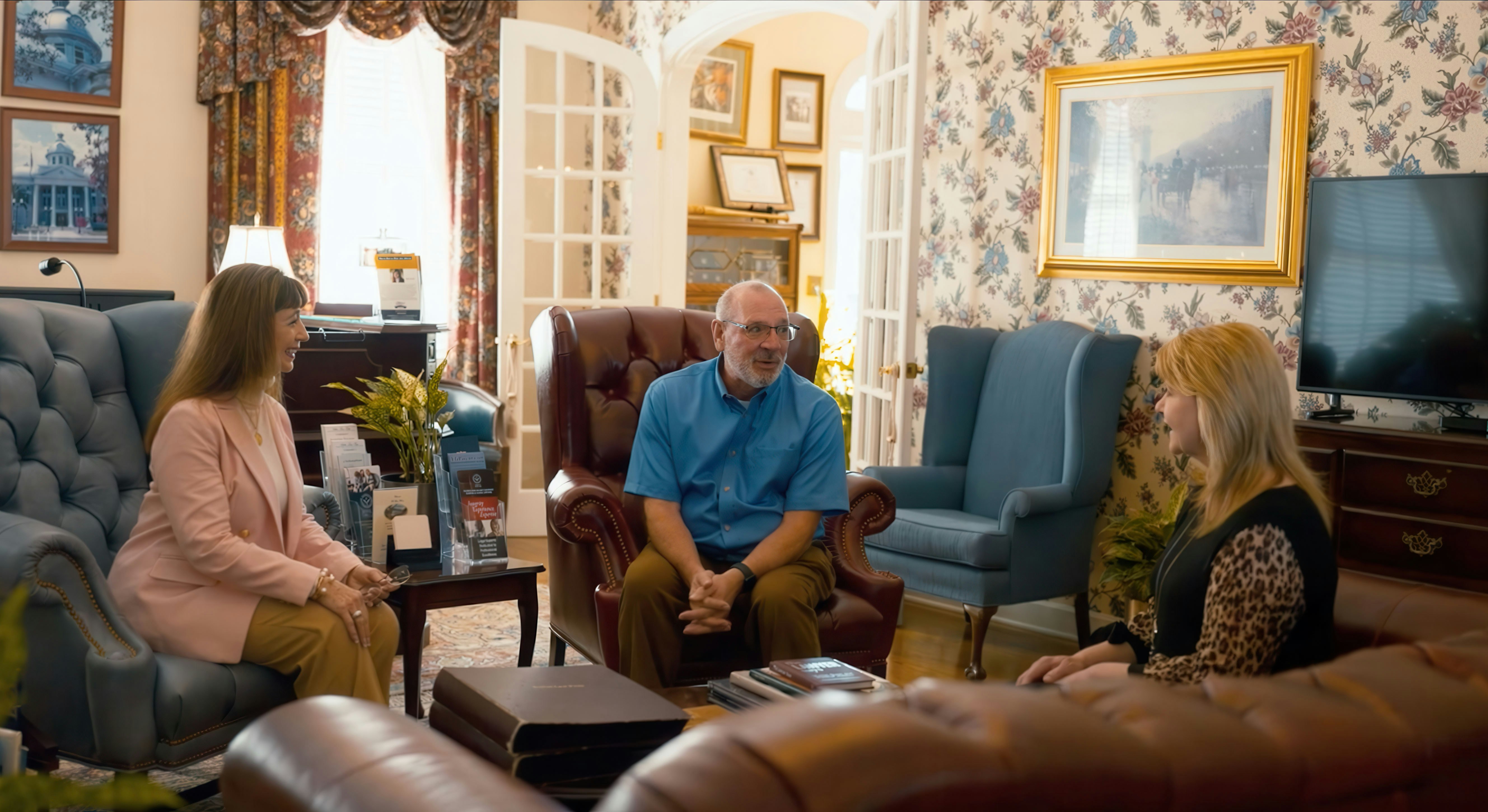 Debra J. Sutton speaking with clients