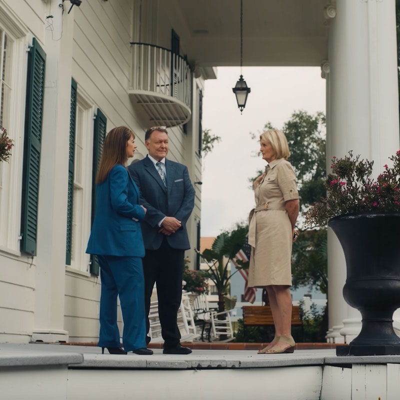 Attorneys Debra J. Sutton and Matthew J. Kovschak meeting with a client