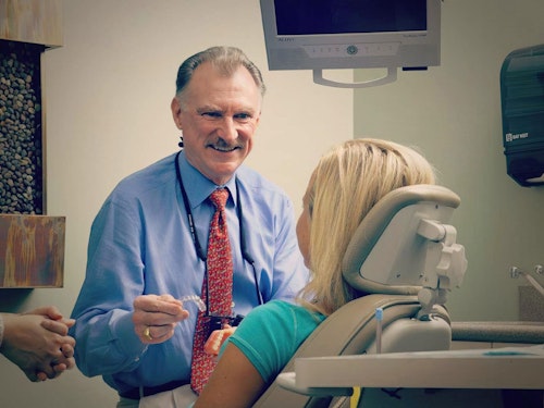 Dr. Norton with patient