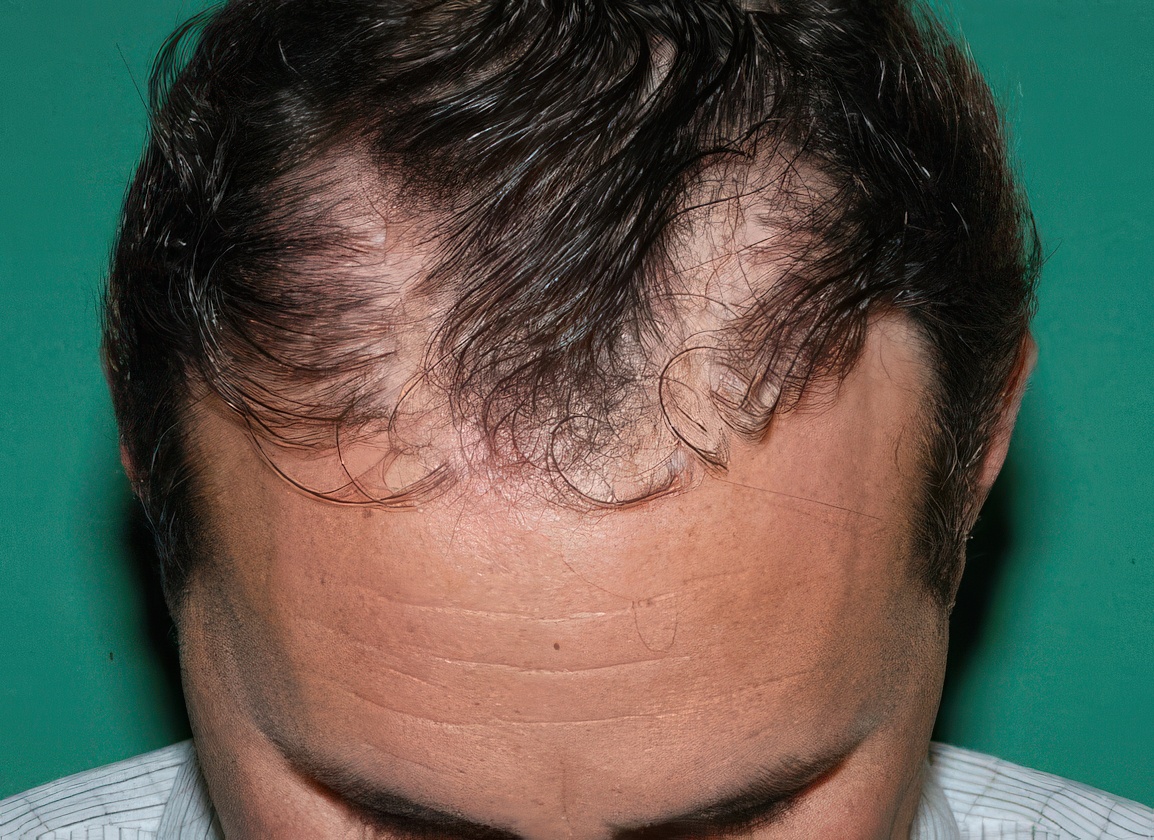 Dr. Konior's patient before hair restoration retreatment