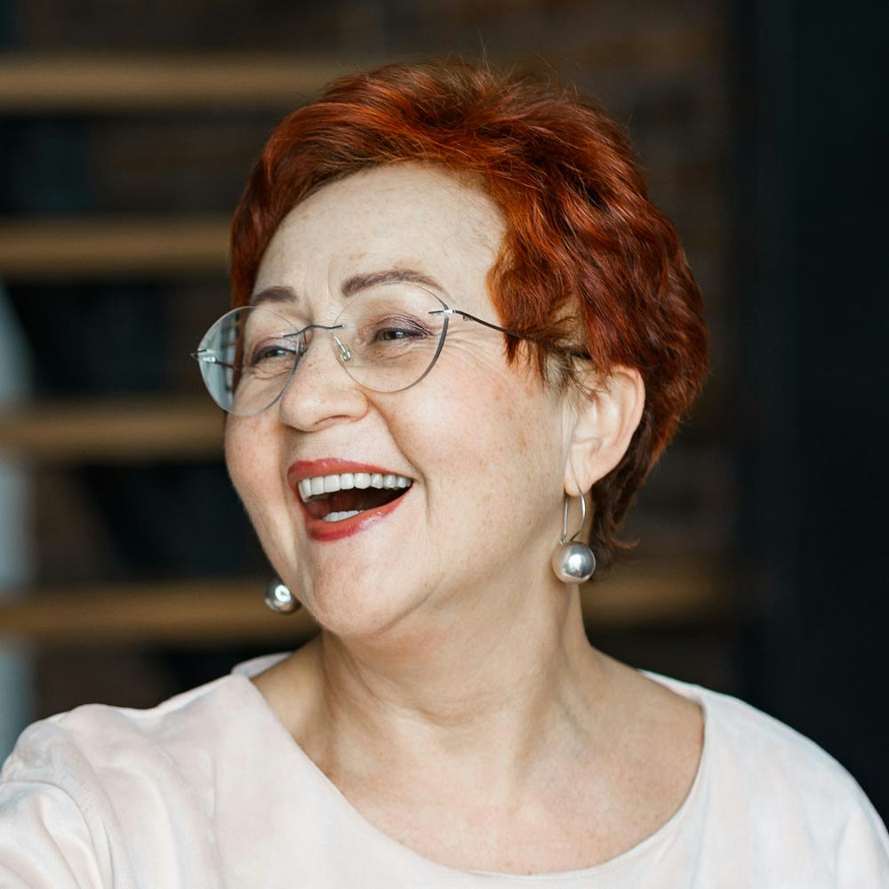 Mature woman smiling