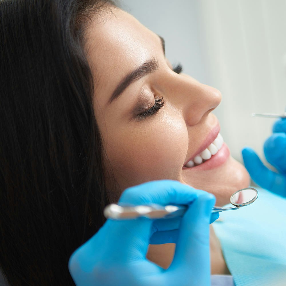 dental patient smiling
