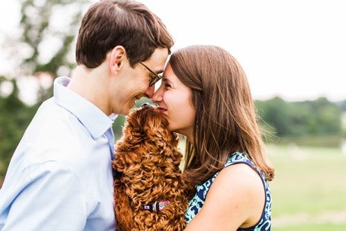 Dr. Claiborne with his wife and dog