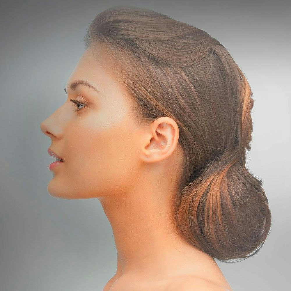 Woman with beautiful profile