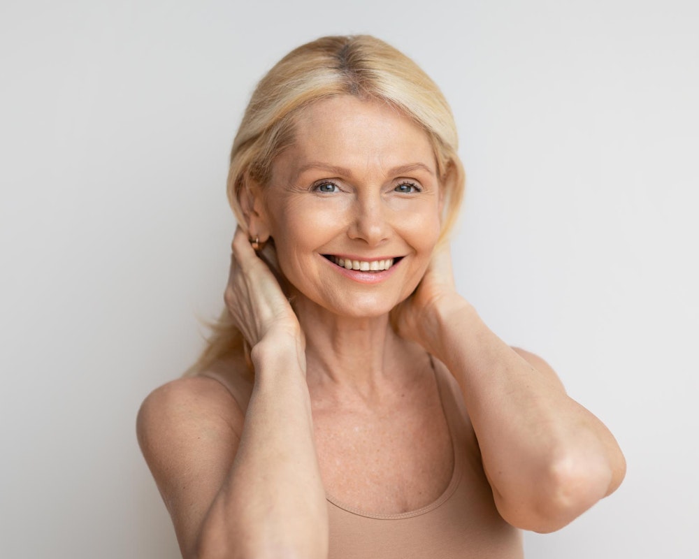mature woman with great skin