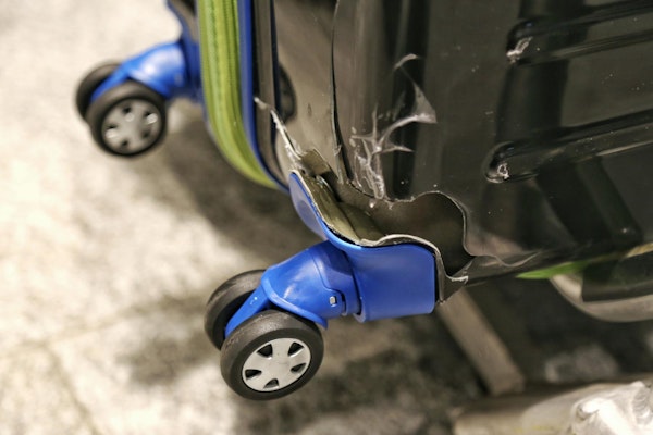 close up of broken product