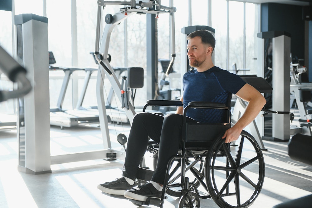 Man in wheelchair