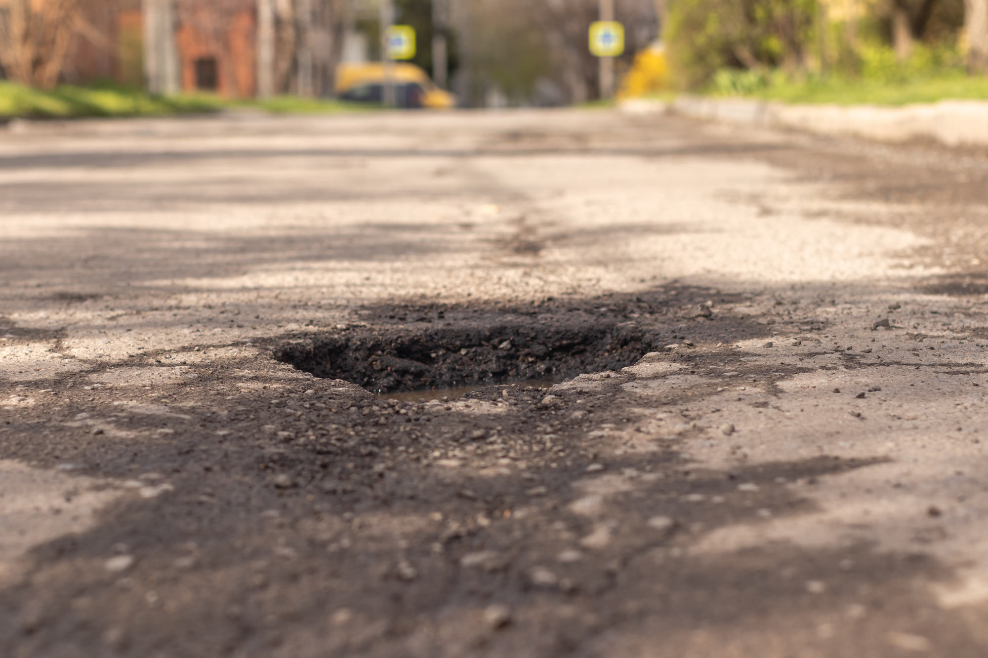 Hole in the road