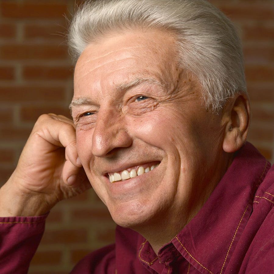Smiling older man