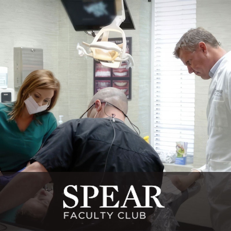 Dr. Pinnix and another dentist in the SPEAR FACULTY CLUB