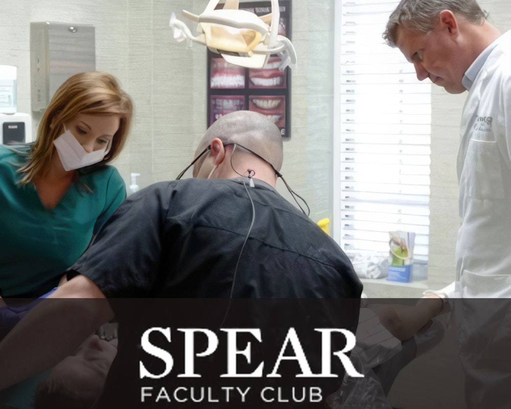 Dr. Pinnix and another dentist in the SPEAR FACULTY CLUB