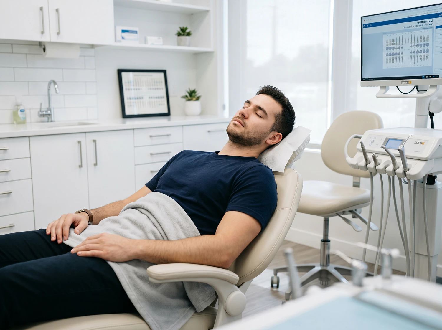 man in dentist