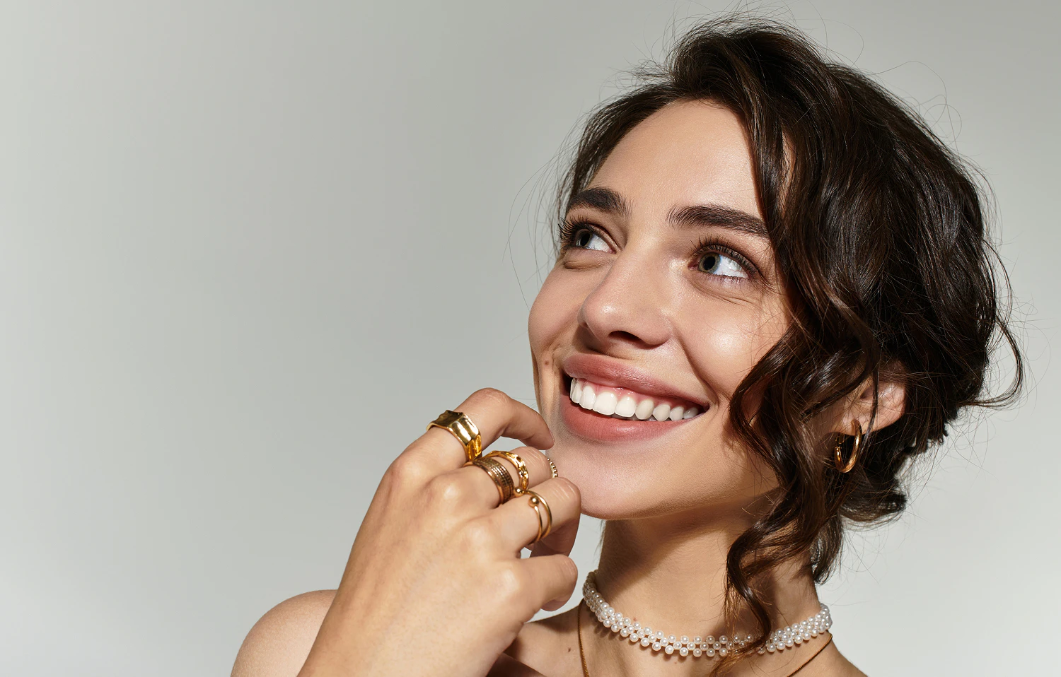 woman smiling