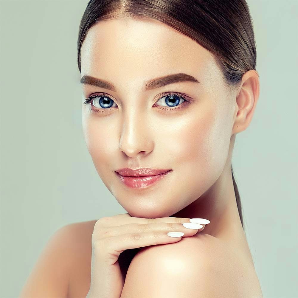 Woman with smooth skin