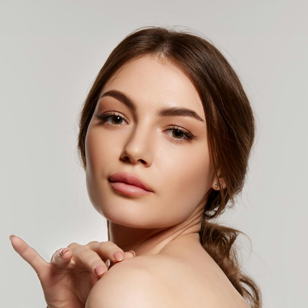 Beautiful woman after dermal fillers