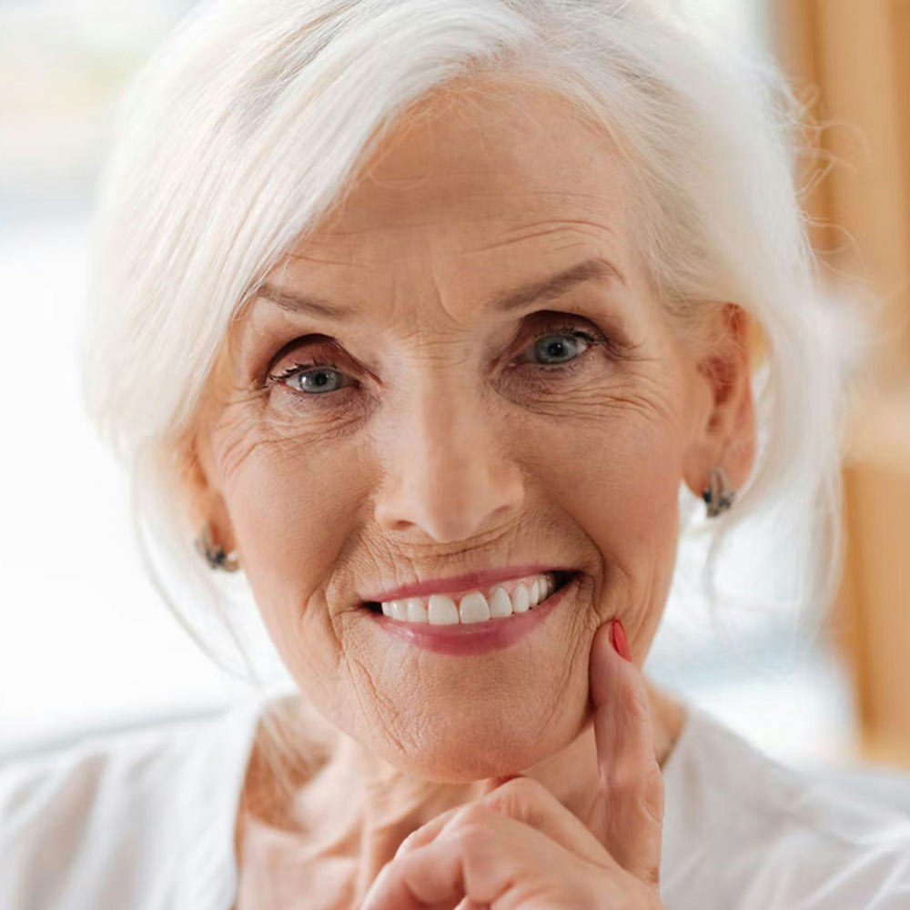 Older woman smiling