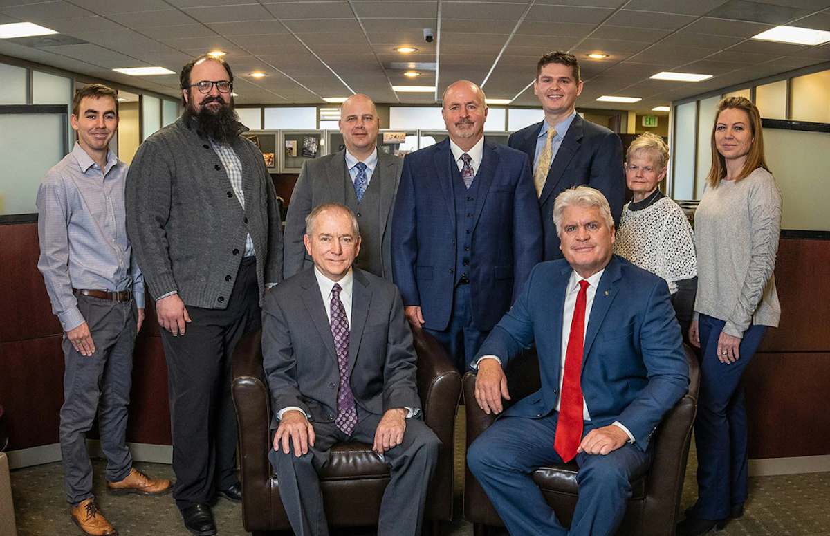 The attorneys and staff of Froerer & Miles in their Ogden, UT, office