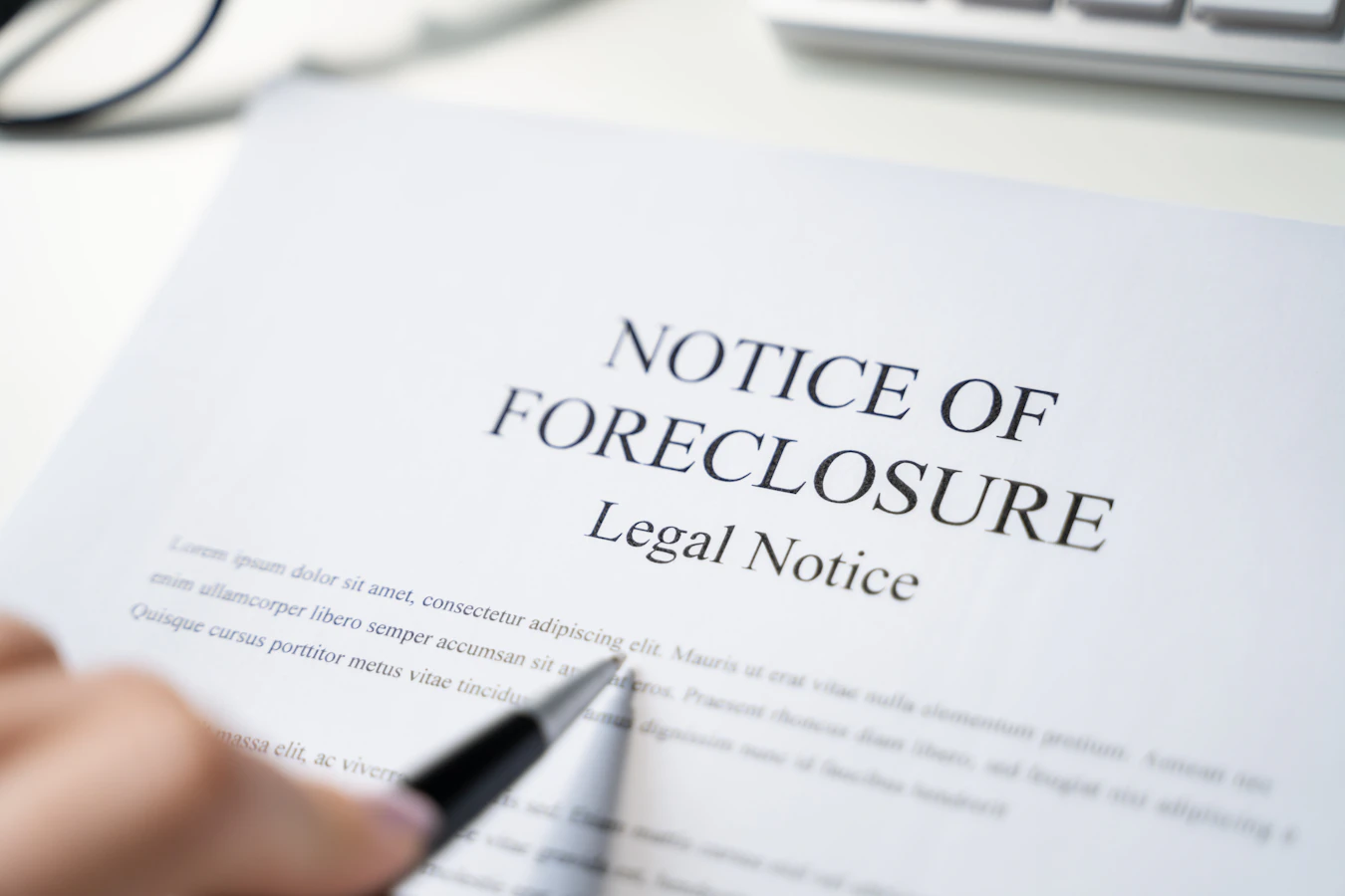notice of foreclosure