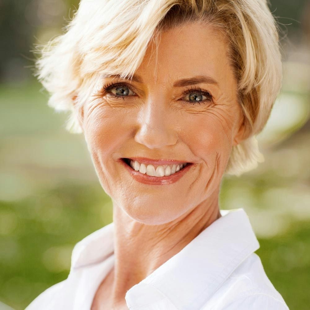 Mature woman smiling