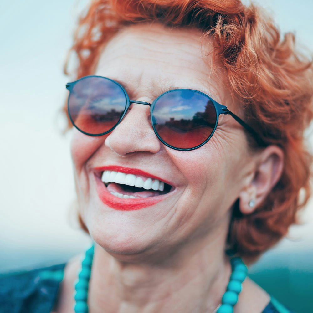 Smiling mature woman