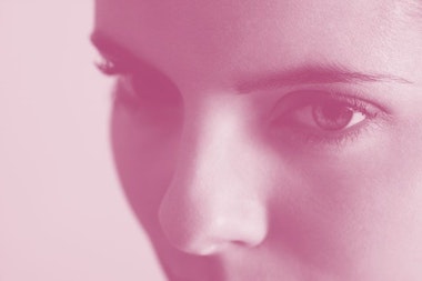 Close up of woman's nose