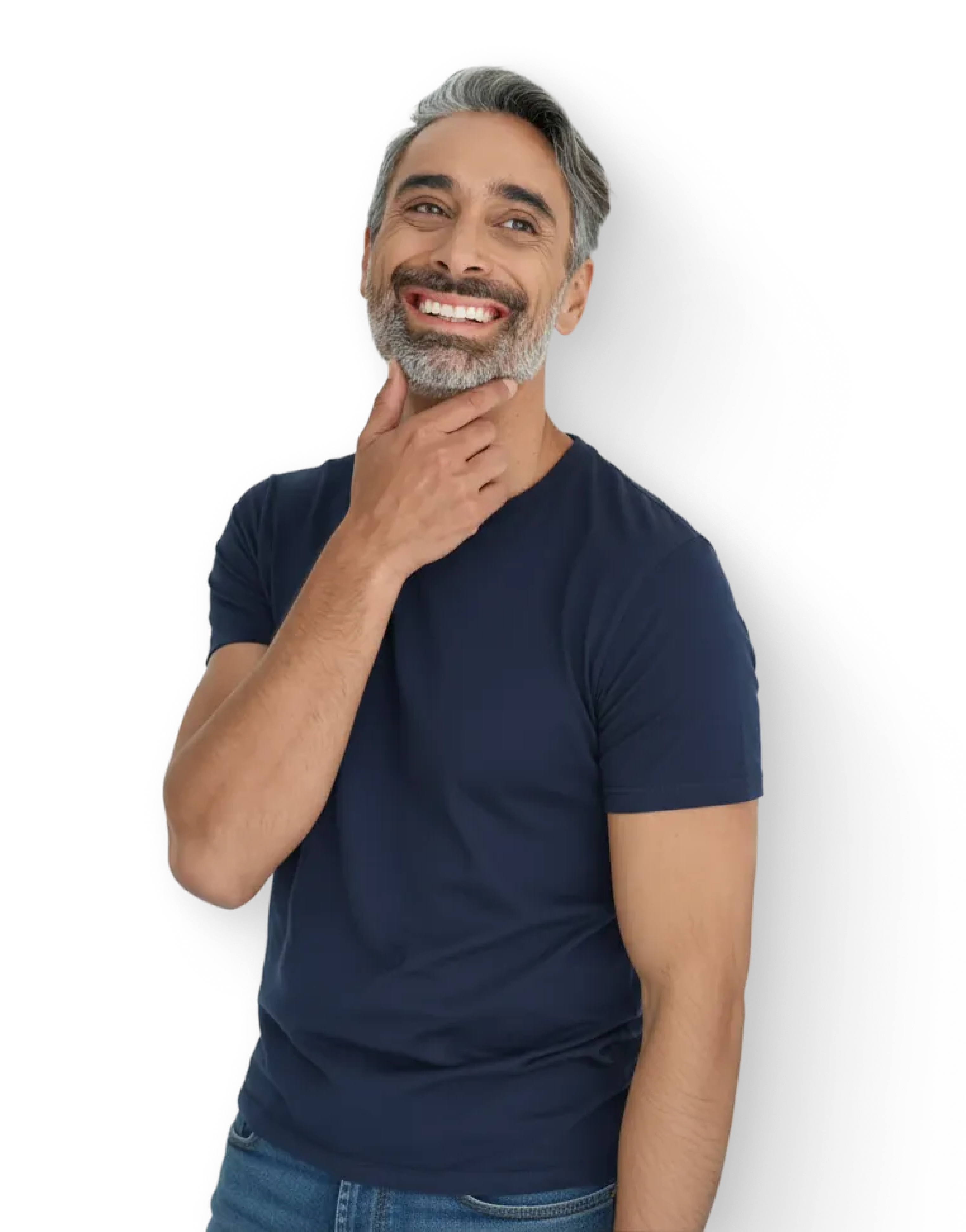 smiling man with beard