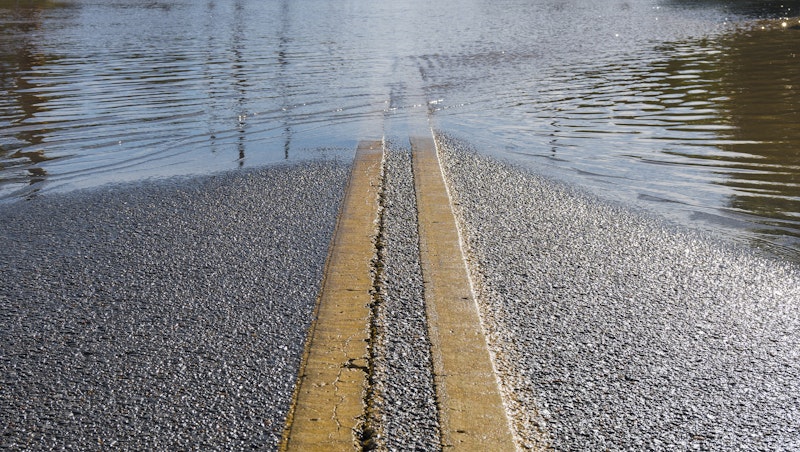 Flooded road