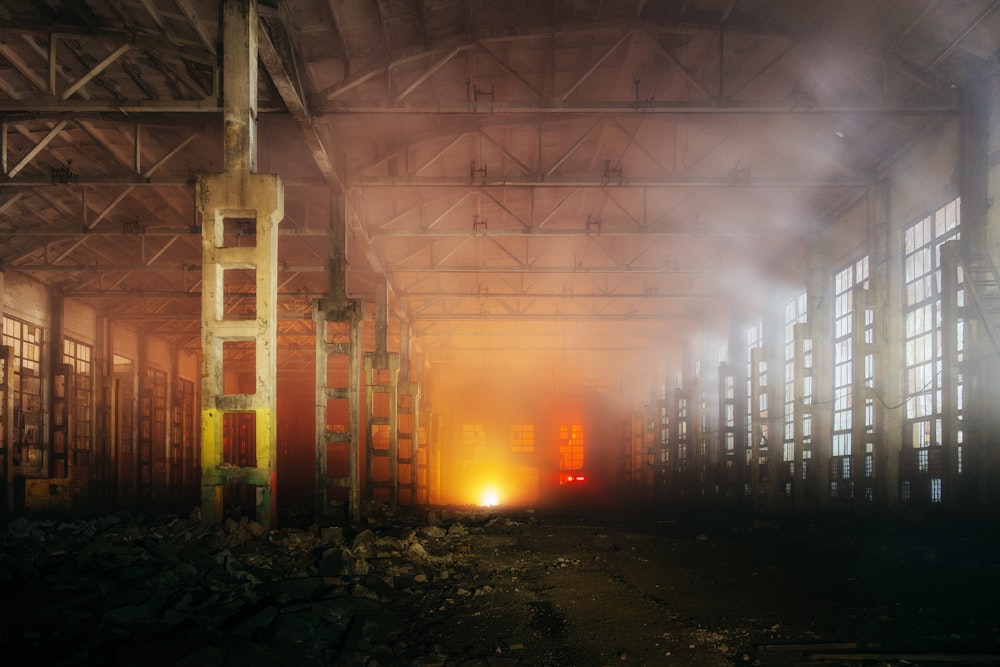 Factory after fire