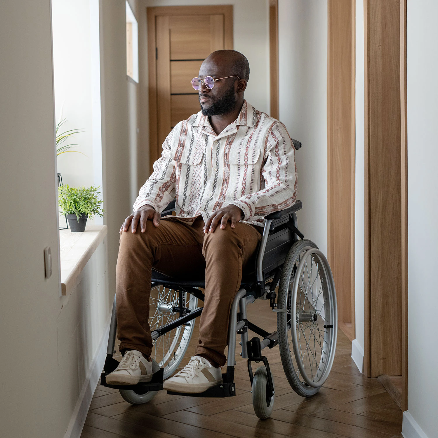 Man in wheelchair