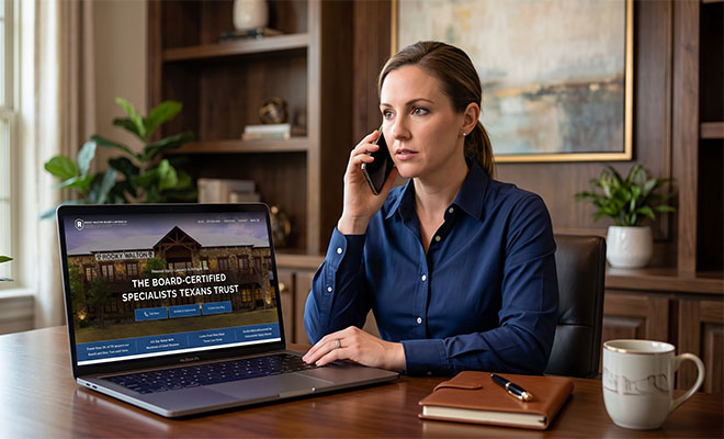 Woman on the phone with Rocky Walton