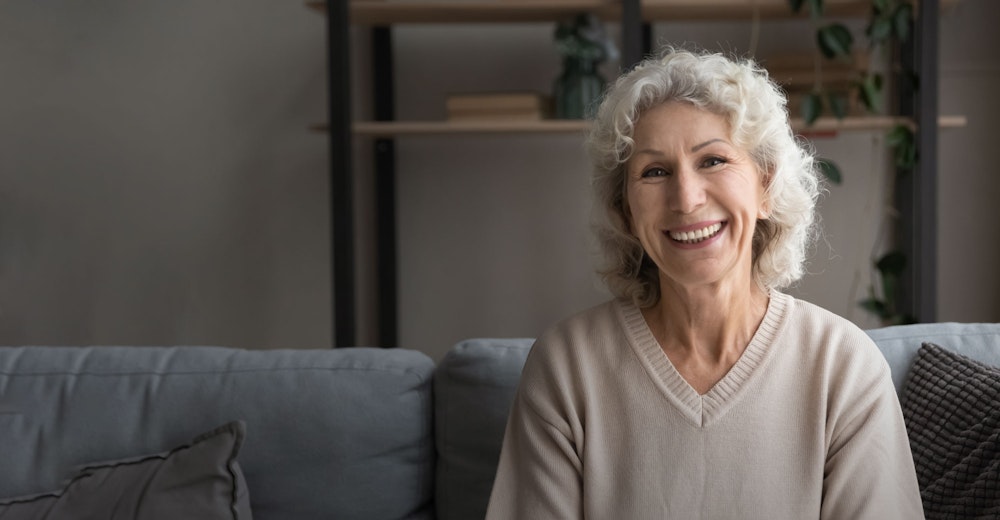 Smiling older woman