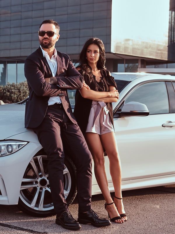 Wealthy, upset couple