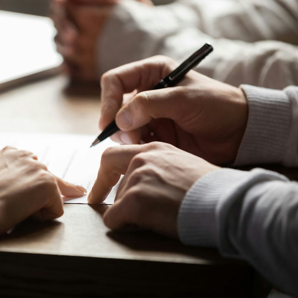 Signing postnuptial agreement