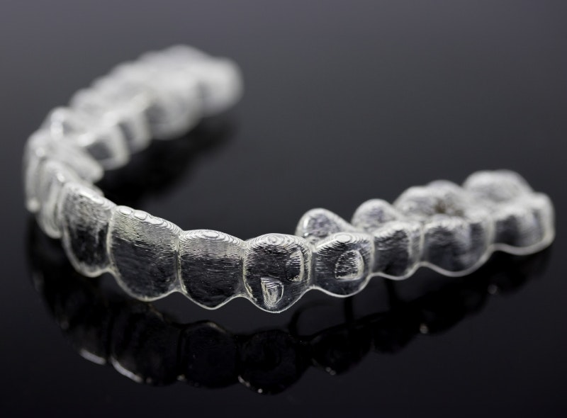 Invisalign on dark surface
