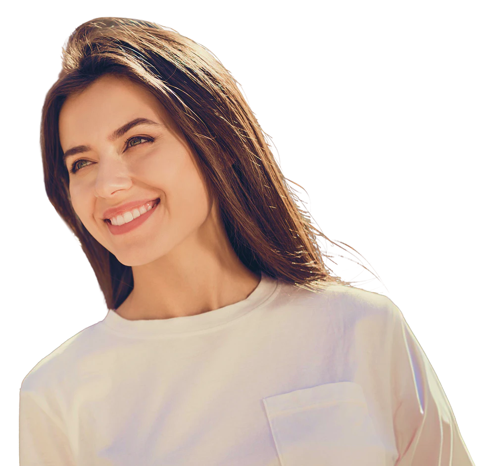young woman smiling