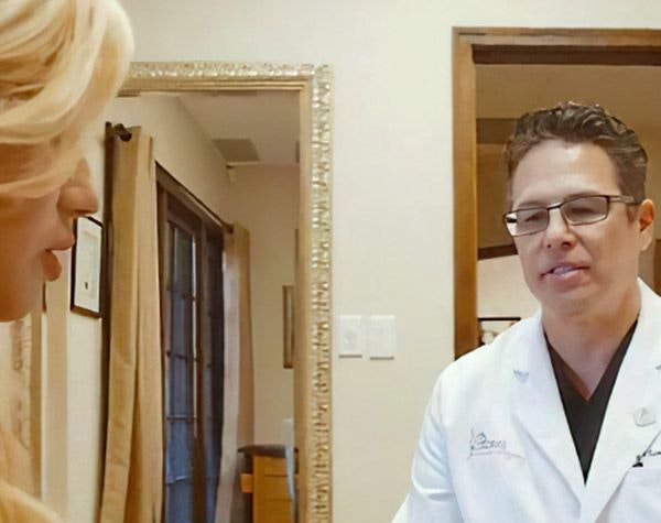 Dr. Robles during consultation