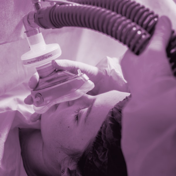 patient receiving sedation