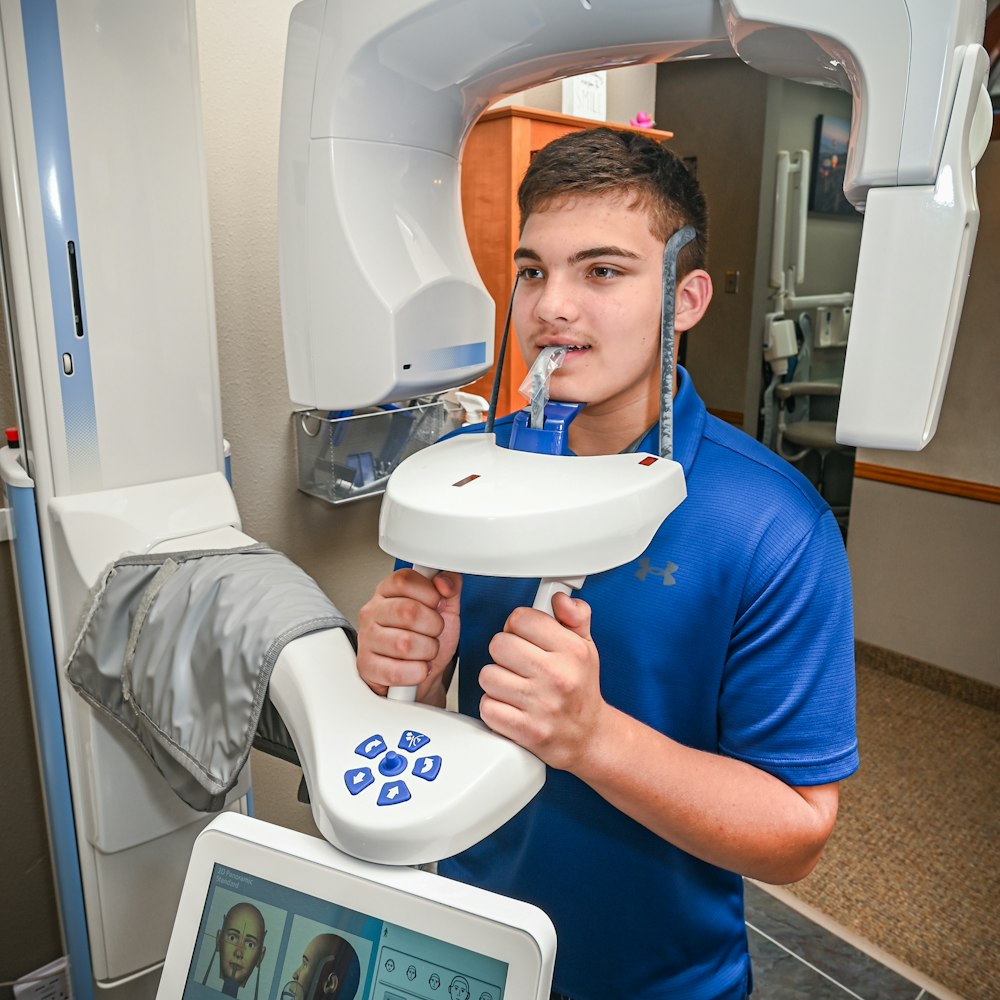 patient getting scanned