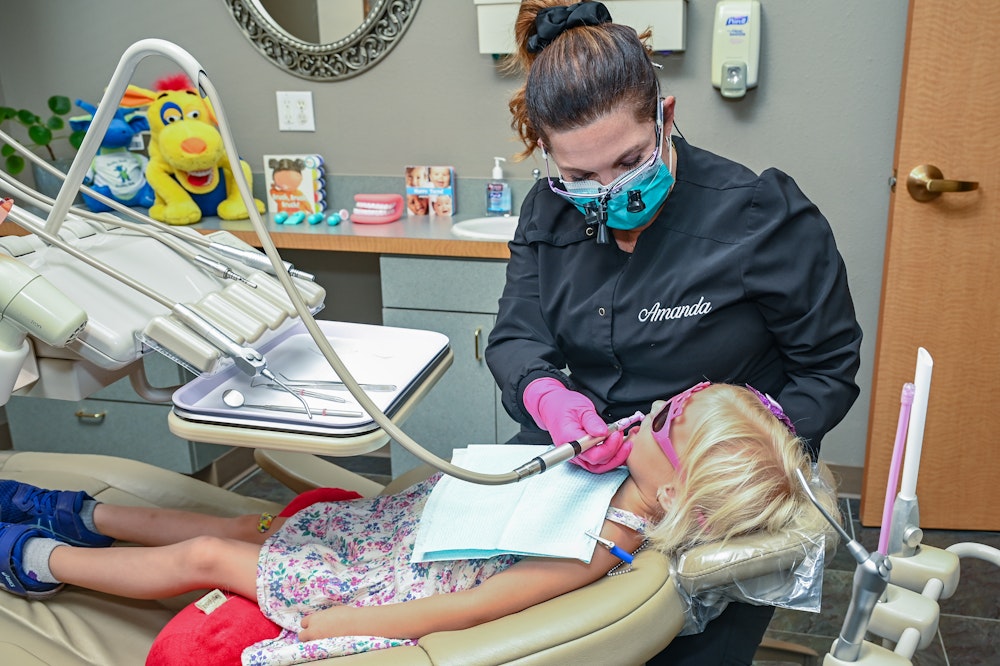 sedated patient getting treatment