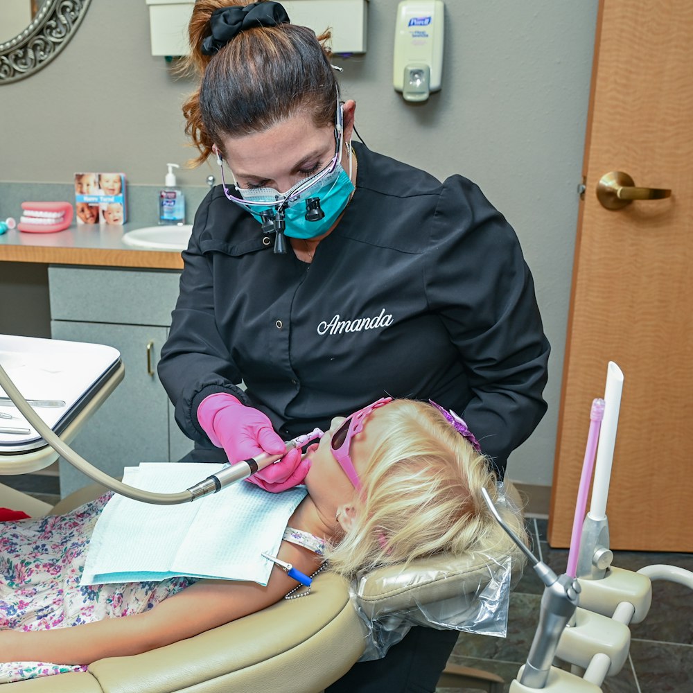 sedated patient getting treatment