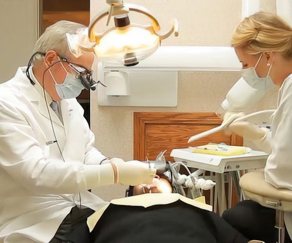 Dr. Mortensen operating on a patient