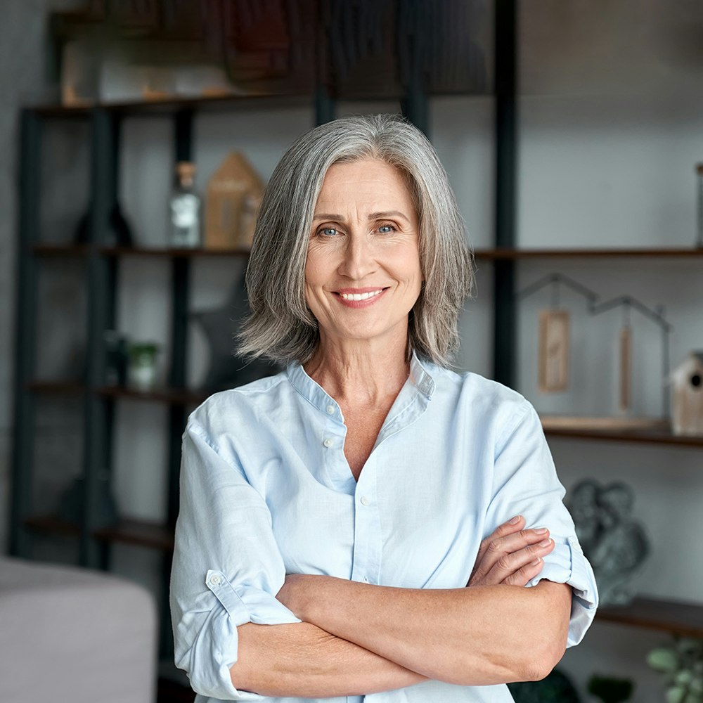 Dental crown placed over a tooth