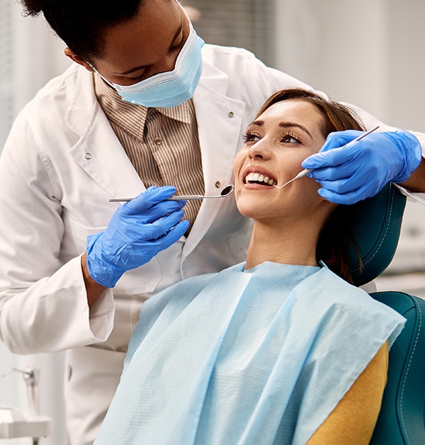 woman at the dentist