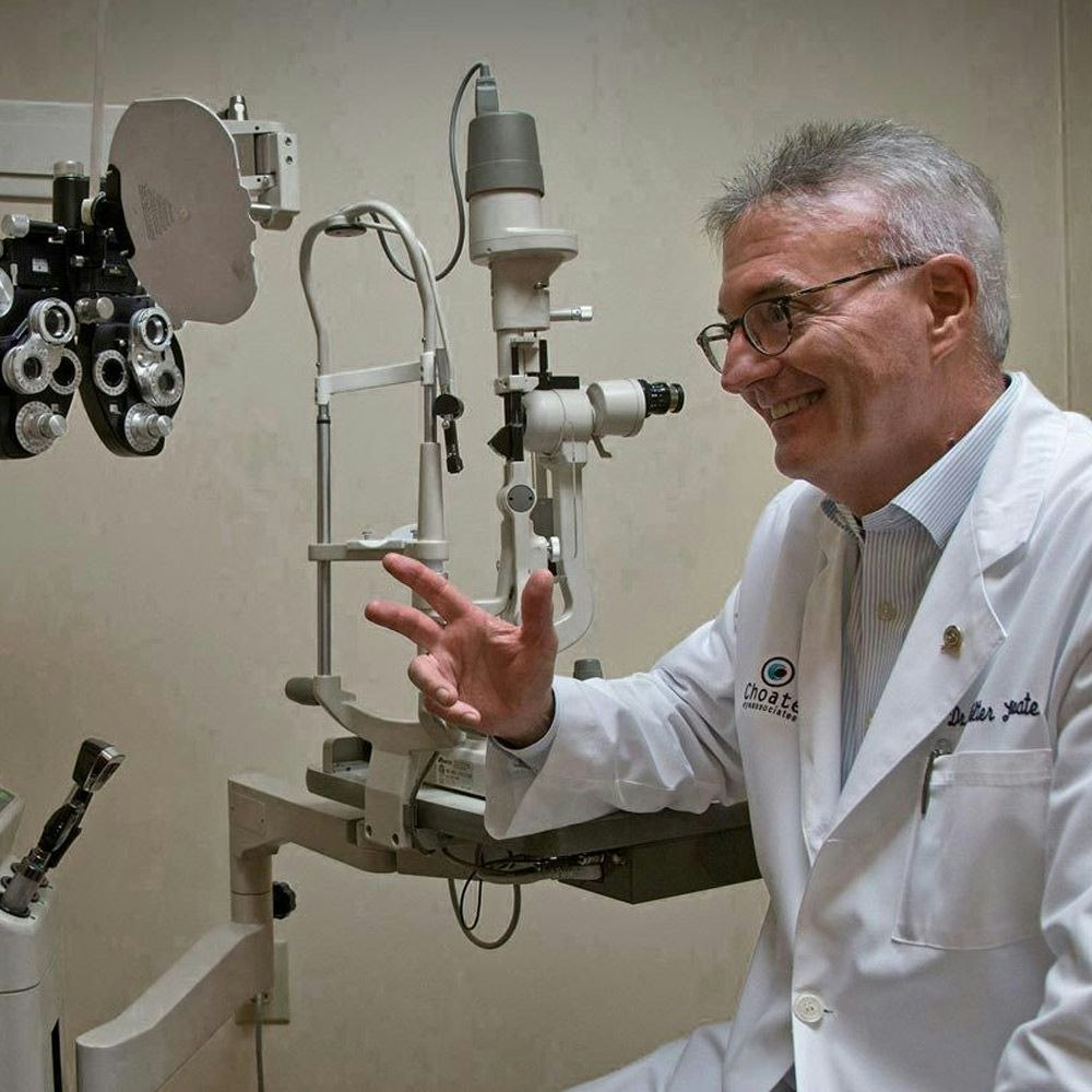 Dr. Choate with patient