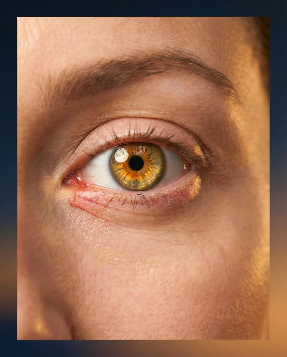 Eye with gritty sensation
