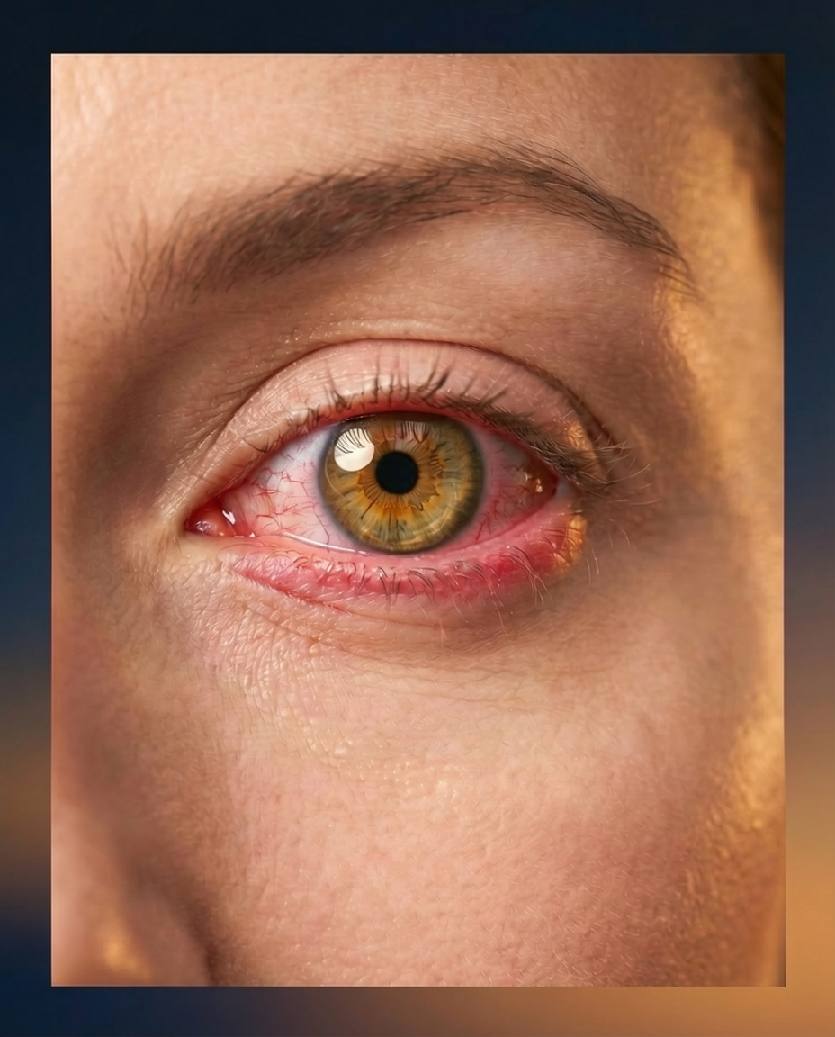 Red bloodshot eye